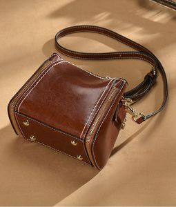 Nuevo Bolso de Mano de Diseño Cruzado de Moda, Bolso de Cuero Genuino Real, Bolsos de Mujer de Marca, Bolsos de Piel de Vaca para Chicas - Product Image 5