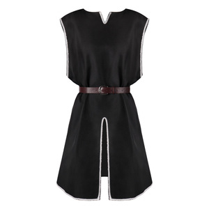 Robe ample à col rond pour homme, tunique médiévale, <span class=keywords><strong>costume</strong></span> médiéval pour homme, chemises vintage pour adultes - Product Image 3