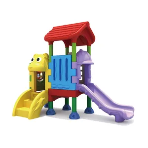 Personalized Pre-School Outdoor Large Amusement Playground Equipment With Plastic Slides