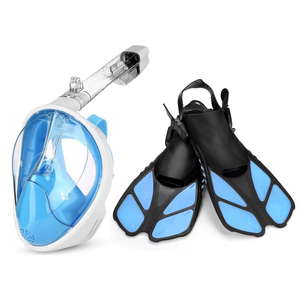 Ensemble de masques de plongée en apnée pour adultes commerciaux de 2024 Offre Spéciale avec palmes Certifications CE - Product Image 4