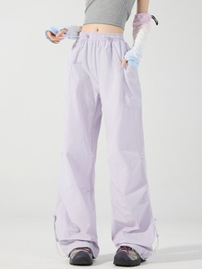 Pantalon de sport décontracté à séchage rapide pour femme, pantalon large, pantalon de parachutiste ample, pour homme, été - Product Image 4