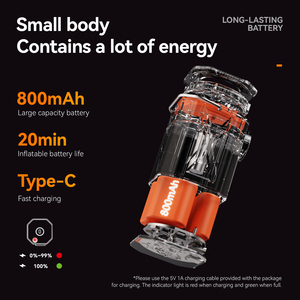 <span class=keywords><strong>Mini</strong></span> <span class=keywords><strong>pompe</strong></span> à air électrique Qunature pour le camping, gonfleur portable rechargeable pour <span class=keywords><strong>matelas</strong></span> pneumatiques, flotteurs de piscine avec lumière LED - Product Image 6