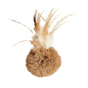 ของเล่นแมวขนกระต่ายแท้ แก้เบื่อสำหรับแมว เล่นเองได้ สีพื้น - Product Image 3