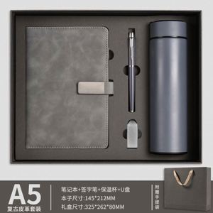 Sets de Regalo Corporativos al por Mayor: Cuaderno de Cuero, Bolígrafo y Botella de Agua, Personalizables, Caja de Regalo de Lujo con Agenda A5 y USB - Product Image 6