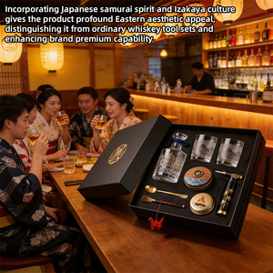 Elegante Set de Regalo de Coctelería de Madera con Ahumador, Diseño de Sushi, Ideal para Whisky y Entusiastas de los Bares - Product Image 4