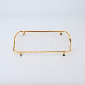 Ensemble de plateau de service en or, plateau de table basse - Product Image 1