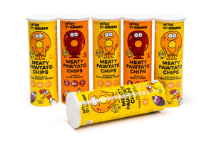 Tùy chỉnh in giấy kraft ống kín bao bì thực phẩm cho khoai tây chiên giòn thức ăn vật nuôi hình trụ hình trụ xi lanh - Product Image 2