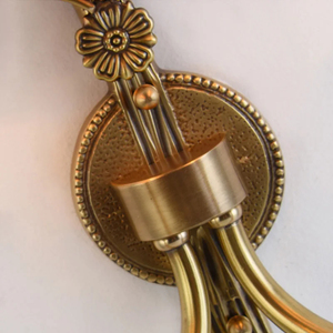 Retro Full Copper Wall Lamp Dual Arm Bedroom Wall Lamp Indoor Brass <b>Light</b> <b>Loft</b> Corridor Living Room Hotel Lighting Fixture - Product Image 5