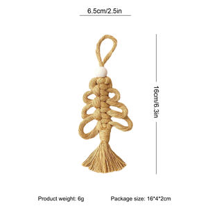 Decorazione da parete decorazione Boho ornamenti natalizi macramè appeso decorazioni murali murali - Product Image 4