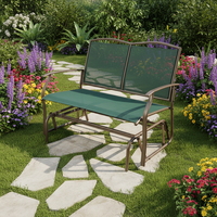 Chaise suspendue de jardin moderne en métal pour 2 personnes, nouvelle conception, vente chaude, imperméable, avec coussin
