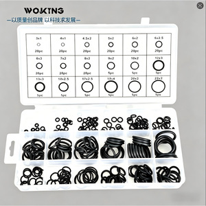 Assortiment de joints toriques Woking, 225 pièces, 18 tailles, en caoutchouc nitrile, kit de réparation pour joints automobiles - Product Image 5