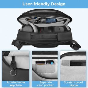 กระเป๋าเป้สะพายหลังสำหรับกล้องมิเรอร์เลสและ DSLR รุ่น Lowepro Flipside BP 400 AW III สีดำ - พร้อมช่องเปิดด้านหลัง - พร้อมช่องเปิดด้านข้าง (ตัวอย่างสินค้าฟรี) - Product Image 6