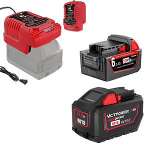 Mini Cargador Rápido para Batería de Litio Milwaukee M18 de 18V, Cargador de Batería Compacto de 2A, Reemplazo para 48-11-1850 1860 1815 1890 - Product Image 1