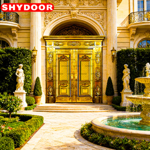 ประตูเหล็ก<span class=keywords><strong>ส</strong></span>แตนเลส ประตูทองแดง ประตูเหล็กคู่ หรูหรา <span class=keywords><strong>ส</strong></span>ไตล์โบราณ <span class=keywords><strong>ส</strong></span>ำหรับวิลล่า บ้านพักตากอากาศ ประตูทางเข้าระดับพรีเมียม - Product Image 2