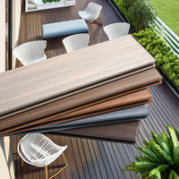 BAOSHENG Revêtement de terrasse en WPC co-extrudé de style traditionnel - Interbloquant, étanche, résistant à l'usure, pour usage extérieur et intérieur