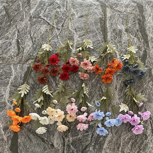 BF-AF133 Composition florale artificielle transfrontalière pour mariage à domicile, <span class=keywords><strong>Hibiscus</strong></span> et Zinnia, pour décoration d'allée et de plafond, Qualité supérieure - Product Image 4