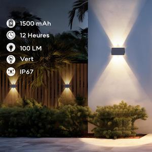ไฟสวนและไฟทางเดินโซลาร์เซลล์ LED ไร้สาย กันน้ำ IP65 พร้อมเซ็นเซอร์ตรวจจับแสงและคุณสมบัติปรับความสว่างได้ - Product Image 3
