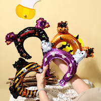 Halloween Handgelenk-Folienballons Kürbis Geist Spinne Hexenhände Ringballon Kinder-Party Foto-Requisiten Feiertagsdekoration Geschenk