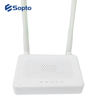 Harga pabrik GPON ONU 1GE dengan Band tunggal WIFI 2.4GHz Modem serat optik plastik putih 1 Port GPON