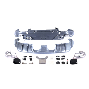 Diffuseur d'échappement de pare-chocs arrière KM TurboGT 2018-2023 <span class=keywords><strong>Cayenne</strong></span> <span class=keywords><strong>Coupé</strong></span> Upgrade Fit for TurboGT Rear Bumper Exhaust <span class=keywords><strong>Coupé</strong></span> TurboGT Rear - Product Image 6