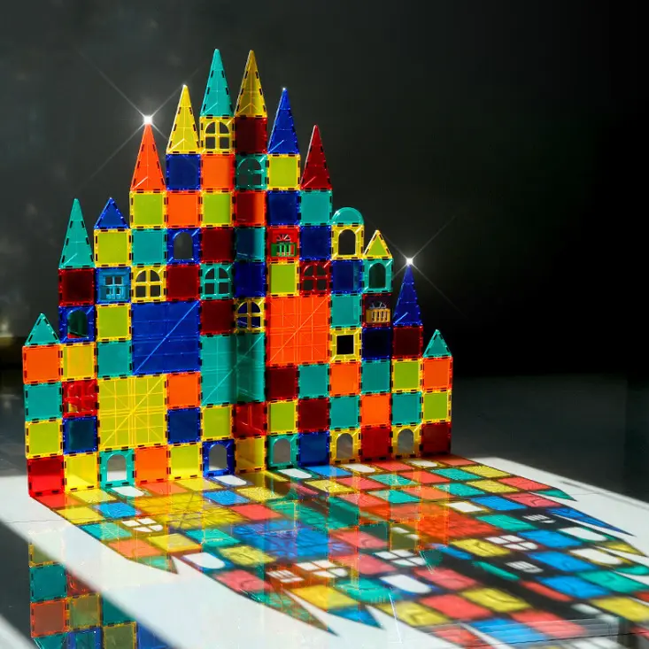 Children Educational Magnetic Building Blocks Constructor Sets Magnetic Tiles For Kids