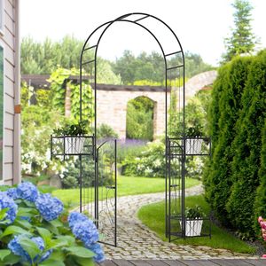 Arche de jardin en métal robuste pour l'extérieur, facile à assembler, en <span class=keywords><strong>fer</strong></span>, pour fleurs et mariages, arches de jardin décoratives pour l'extérieur - Product Image 1
