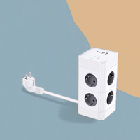 Rallonge d'alimentation multifonction européenne UE/Allemagne avec prise tour USB 4/8/12 prises Protection contre les surtensions Multiprise