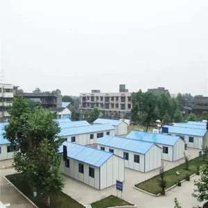 Bâtiments temporaires construits dans un camp de travail préfabriqué Maison mobile préfabriquée pour les travailleurs Logement à faible coût Maison modulaire de type K