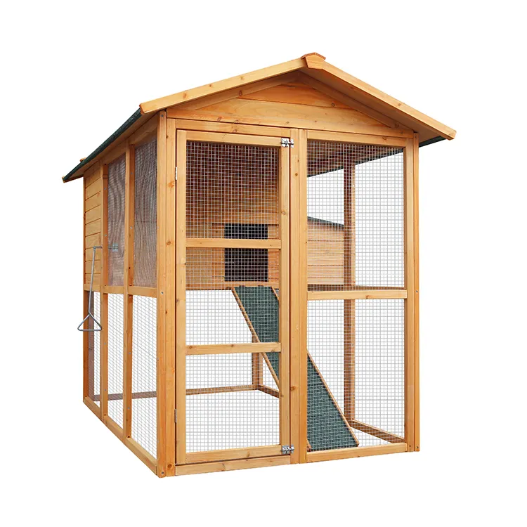 WoodVille Cheap and Hot Sale Wooden Pet Cages for Poultry Wooden Chicken Coop