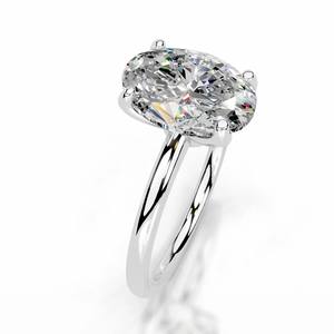 Phoenix Oval Moissanite <b>Solitaire</b> <b>Ring</b> 925 Sterling <b>Silver</b> Romantic Engagement Anniversary <b>Rings</b> Custom Design - Product Image 4