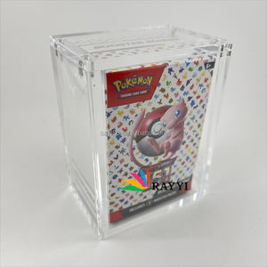 Boîte de présentation en acrylique pour lot de <span class=keywords><strong>10</strong></span> boosters Pokémon Paldean Fates, boîte de présentation pour lot de 151 boosters Pokémon - Product Image 5