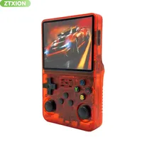 Consola de Juegos Portátil ZTXION R36S con Sistema Linux, Certificación CE, FCC y RoHS, WiFi, Pantalla HD de 3.5 Pulgadas, Batería de 3000 mAh, Doble Joystick y Chip Rockchip RK3326