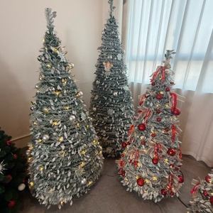 Árbol <span class=keywords><strong>de</strong></span> <span class=keywords><strong>Navidad</strong></span> Artificial Plegable Telescópico <span class=keywords><strong>de</strong></span> Alta Calidad Directo <span class=keywords><strong>de</strong></span> Fábrica, Decoración Personalizada con Flocado Blanco <span class=keywords><strong>para</strong></span> Almacenamiento - Product Image 4