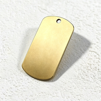 Ywyougang – Plaque nominative vierge en acier inoxydable à coins arrondis, pendentif plat sablé, gravure laser personnalisée, accessoire de bijouterie DIY