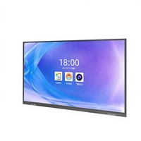 Tablet PC Pintar 55 Inci Papan Tulis Elektronik Interaktif 4K HD Layar Sentuh 20 Titik Peralatan Edukasi Android Intel Core I3/I5/I7