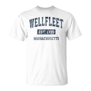 Wellfleet Massachusetts Est 1775 T-shirt sportiva vintage - Product Image 1