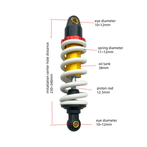 YMVP nouveaux amortisseurs de moto universels pour Honda MSX125 MSX <span class=keywords><strong>125</strong></span> SF <span class=keywords><strong>Benelli</strong></span> <span class=keywords><strong>TNT</strong></span> <span class=keywords><strong>125</strong></span> 135 Suspension arrière de moteur - Product Image 2