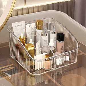 Boîte de rangement cosmétique en acrylique, organisateur de bureau pour produits de maquillage et de soins de la peau, design haut de gamme - Product Image 4