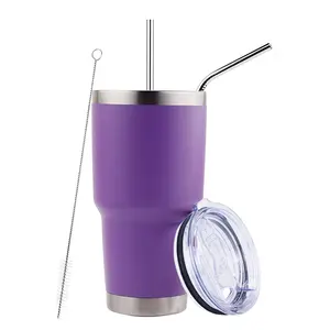 Gint đúp Walled Biểu Tượng Tùy Chỉnh 30Oz Tumbler Thép Không Gỉ Cách Điện Chân Không Cốc Cà Phê 30Oz Yetys Cup