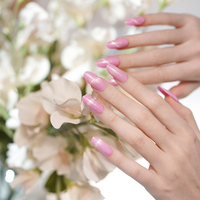 Autocollants en gel semi-durcis 3D imperméables français en gros, non toxiques, longue durée, pour ongles