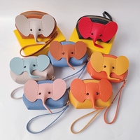 Prix d'usine Porte-monnaie éléphant pour femme, Pendentif de sac, Porte-cartes créatif, Pochette à fermeture éclair pour rangement de rouge à lèvres et argent