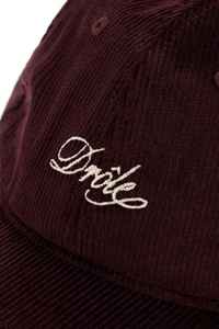 Quality Guarantee Designer Drole De Monsieur <b>Corduroy</b> Burgundy Velvet Baseball <b>Hat</b> Cotton Stretch <b>Hat</b> - Product Image 4