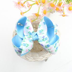 Venta al por Mayor de Lazos para <span class=keywords><strong>el</strong></span> Cabello con Diseño de Conejito de Pascua para Niñas, Lazos Florales con Diseño de <span class=keywords><strong>Pollito</strong></span> de Pascua, Accesorios para <span class=keywords><strong>el</strong></span> Cabello Infantiles - Product Image 4