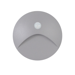 3W <strong>Round</strong> Waterproof Wall Lamps with IP65 Aluminum Motion Sensor Recessed <strong>LED</strong> Step <strong>Light</strong> for Outdoor <strong>Stairs</strong> Garden Pathway