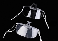 Masker Wajah Plastik Transparan Anti-kabut yang Dapat Digunakan Kembali, Penutup Mulut Nyaman, Masker untuk Dapur dan Katering