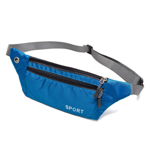 Men's Fanny Pack Nylon Waterproof Outdoor Sports Running Lightweight Waist Bag With Sport Logo Print Breathable Design - Product Image 3