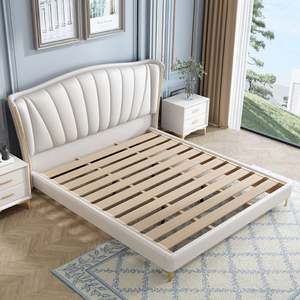 Estilo italiano Light Luxury Master 1,8 M Caja alta <span class=keywords><strong>de</strong></span> madera maciza Cama <span class=keywords><strong>de</strong></span> almacenamiento 1,5 M Muebles Cama <span class=keywords><strong>de</strong></span> <span class=keywords><strong>matrimonio</strong></span> - Product Image 6