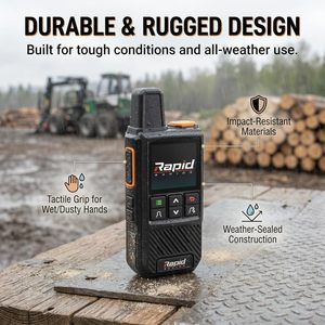 Rapid Radios Nationwide Lte Walkie Talkie 200 Channels Water Resistant Long Range Portable Radio Set - Product Image 6