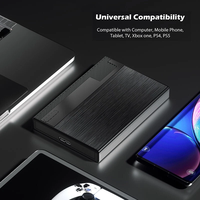 قرص صلب خارجي محمول USB 3.0 بسعة 500 جيجابايت و1 تيرابايت لتخزين البيانات مع منفذ Type-C، تصميم نحيف، شعار OEM للبيع بالجملة