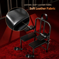 Chaise de positionnement sexuelle multifonctionnelle en métal Tiger Bench, jouet érotique noir et rouge pour hôtel, maison, plage, extérieur